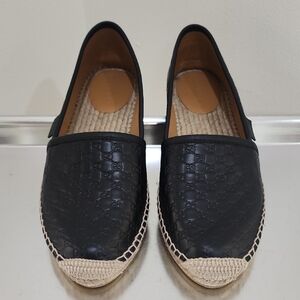 Gucci Black Espadrille Loafers for Women